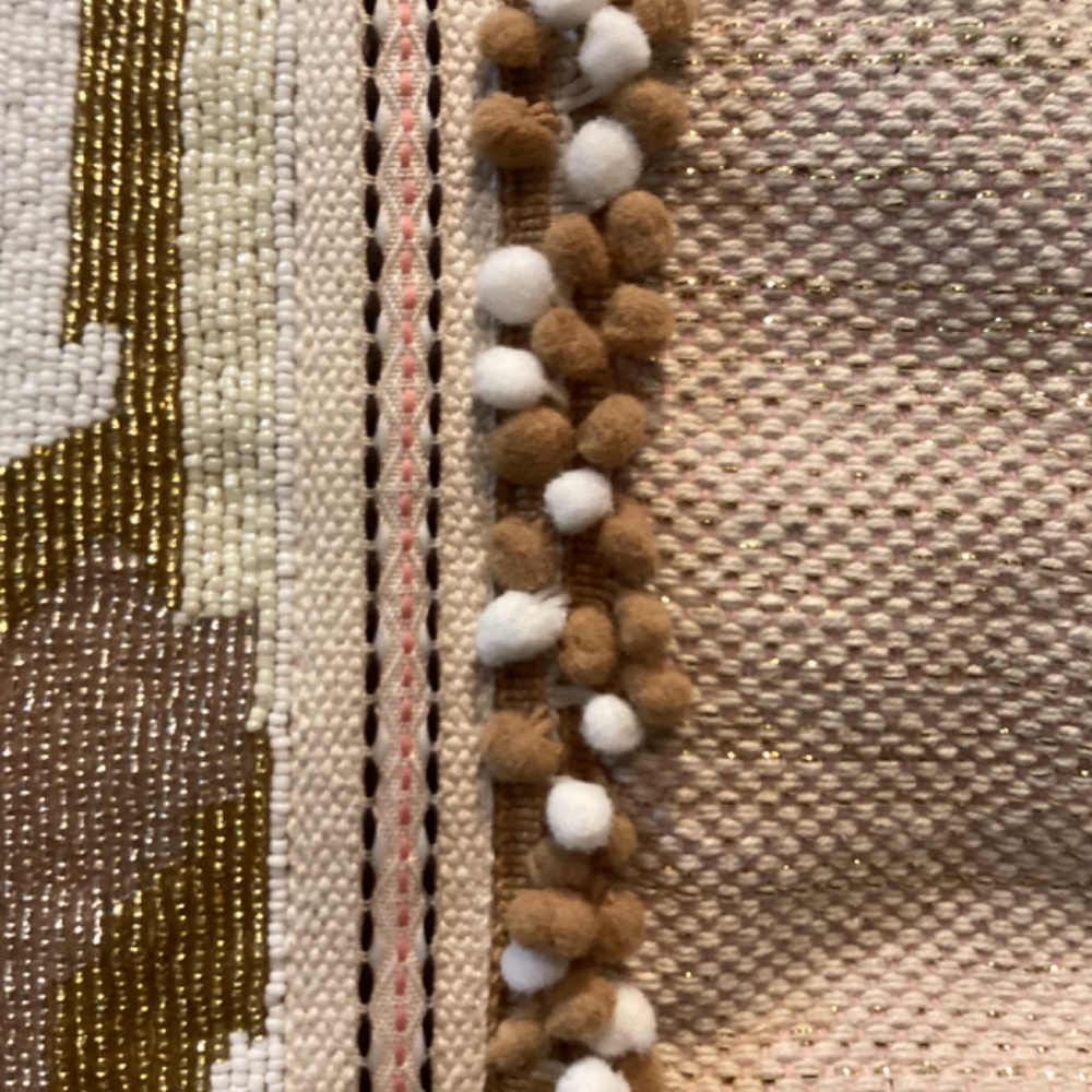 America & Beyond Wild Nights Snake Skin Hand Beaded Large Tote/Beach/Travel Fab - Picture 7 of 13